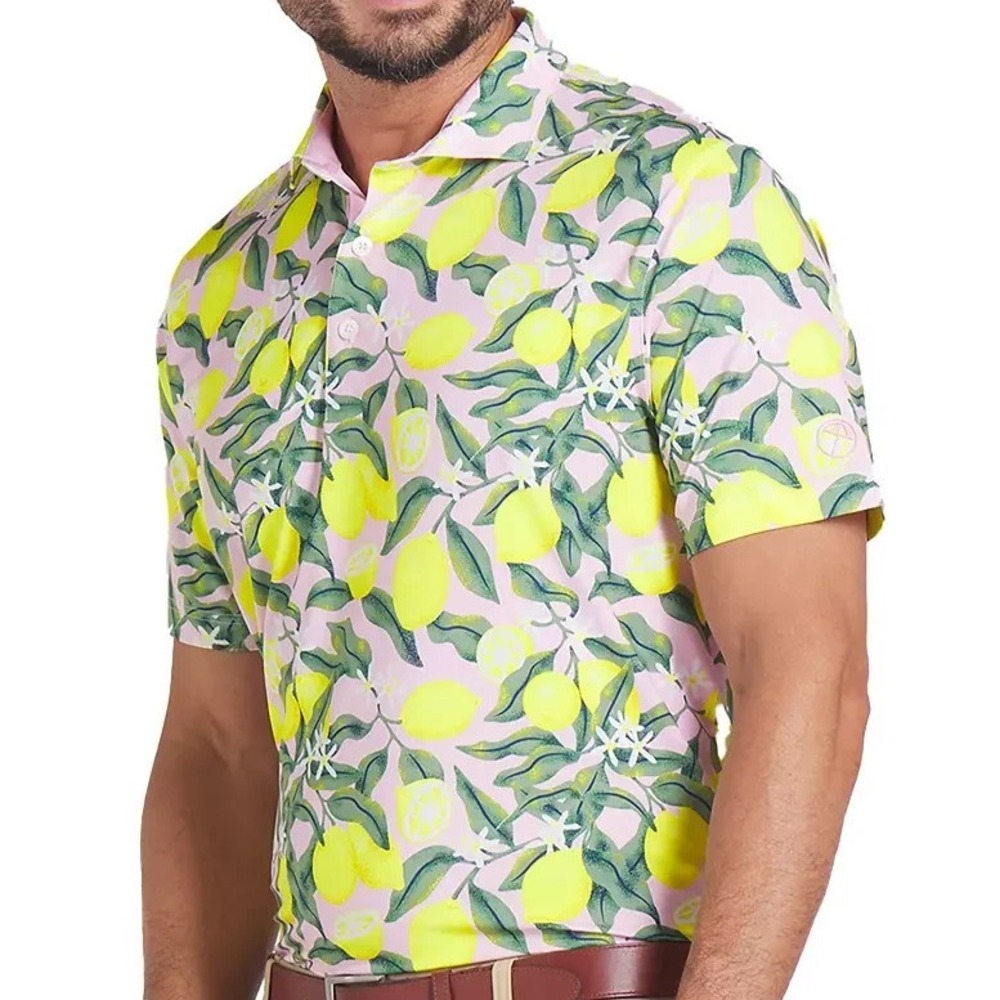 Puma Man's Size M - Arnold Palmer Lemon Branch Golf Polo 630299-03 MSRP $90